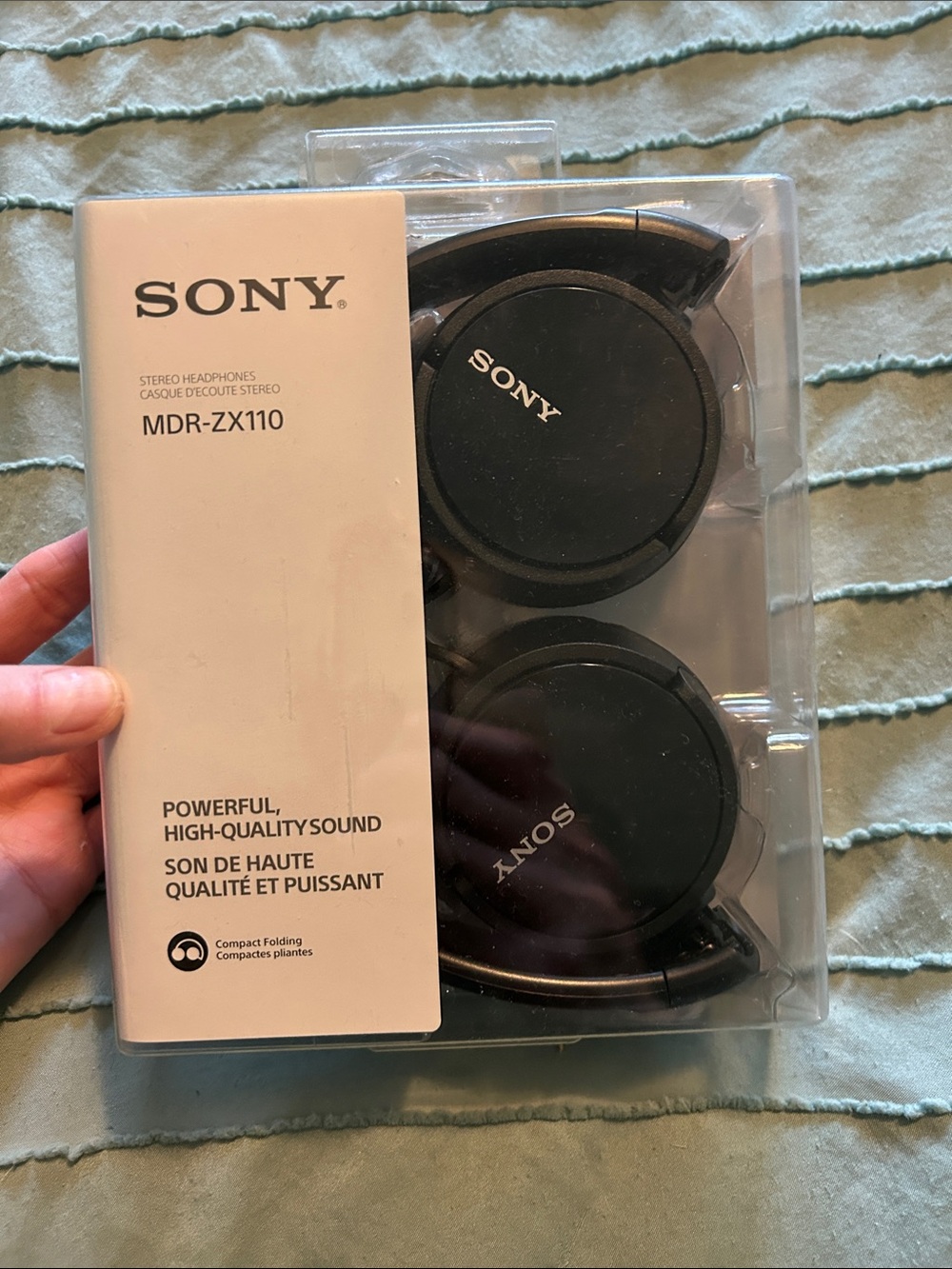 Sony Black Foldable On-Ear MDR-ZX110 Headphones